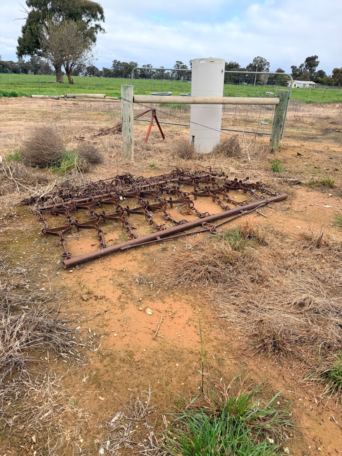8' Pasture harrow w/optional linkage frame to suit