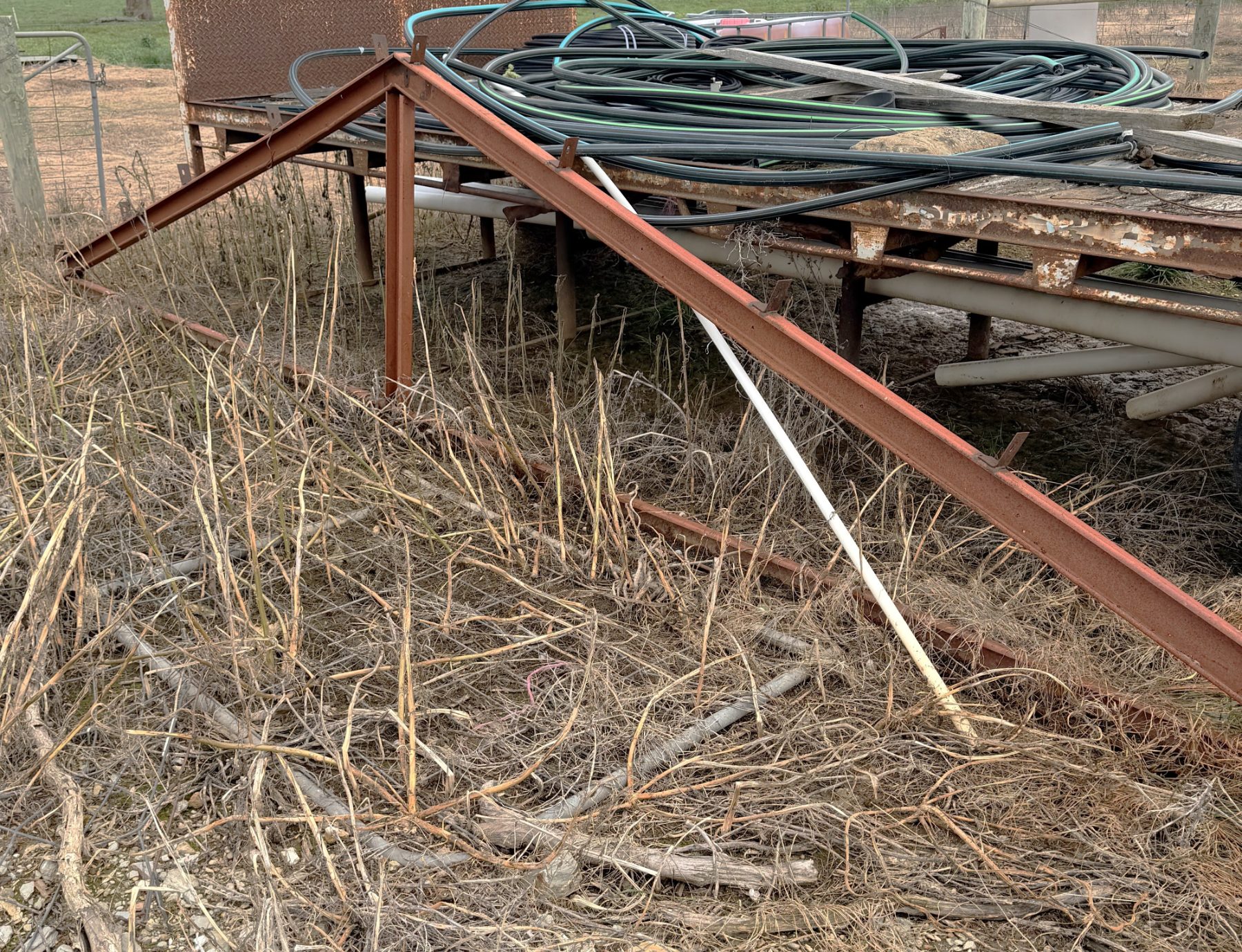 Home made "A frame" steel truss