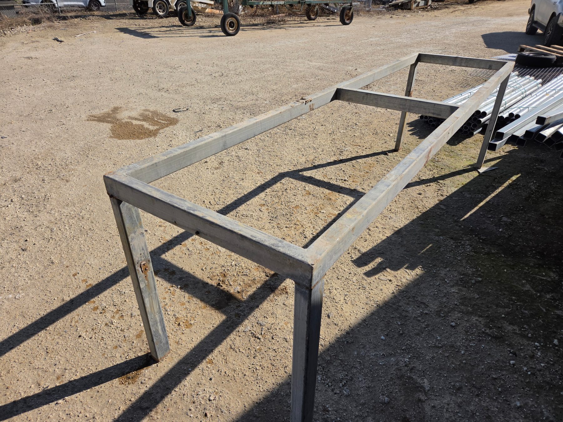 Galv. Workshop Bench Frame 3200L x 800W x 940H - photo 3