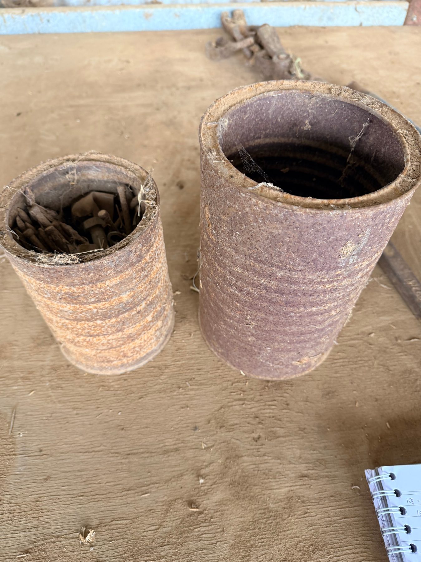 2 buckets of old nails, nuts, and bolts - photo 2