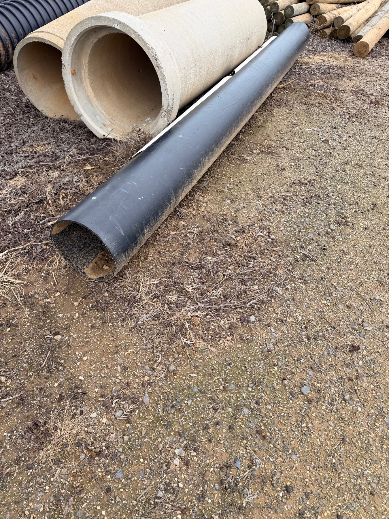 4.2m x 300mm black brute crossing pipe - photo 2
