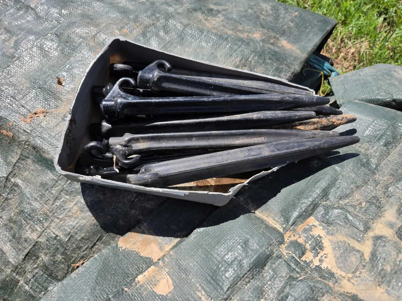 Used - 2x Hay Tarps with Anchor Pegs - photo 6