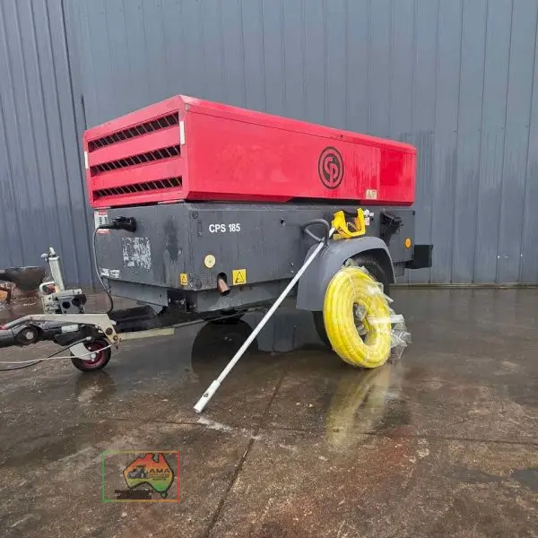 Chicago pneumatic CPS 185 Diesel Air Compressor Includes Blowgun + 20m 3/4″ Hose - photo 1
