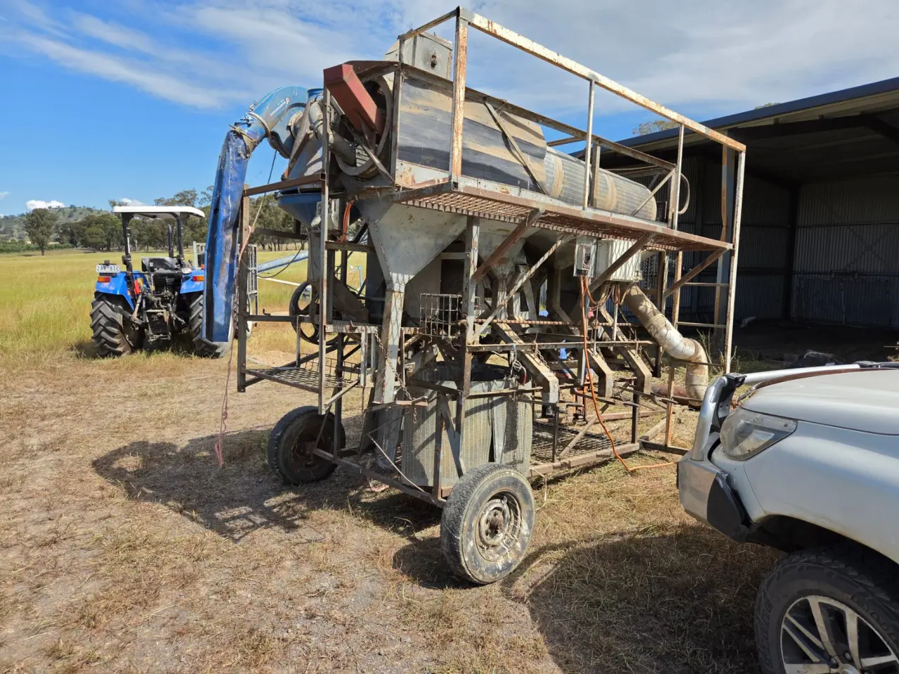 Used - Trailing Hannaford Seed Cleaner