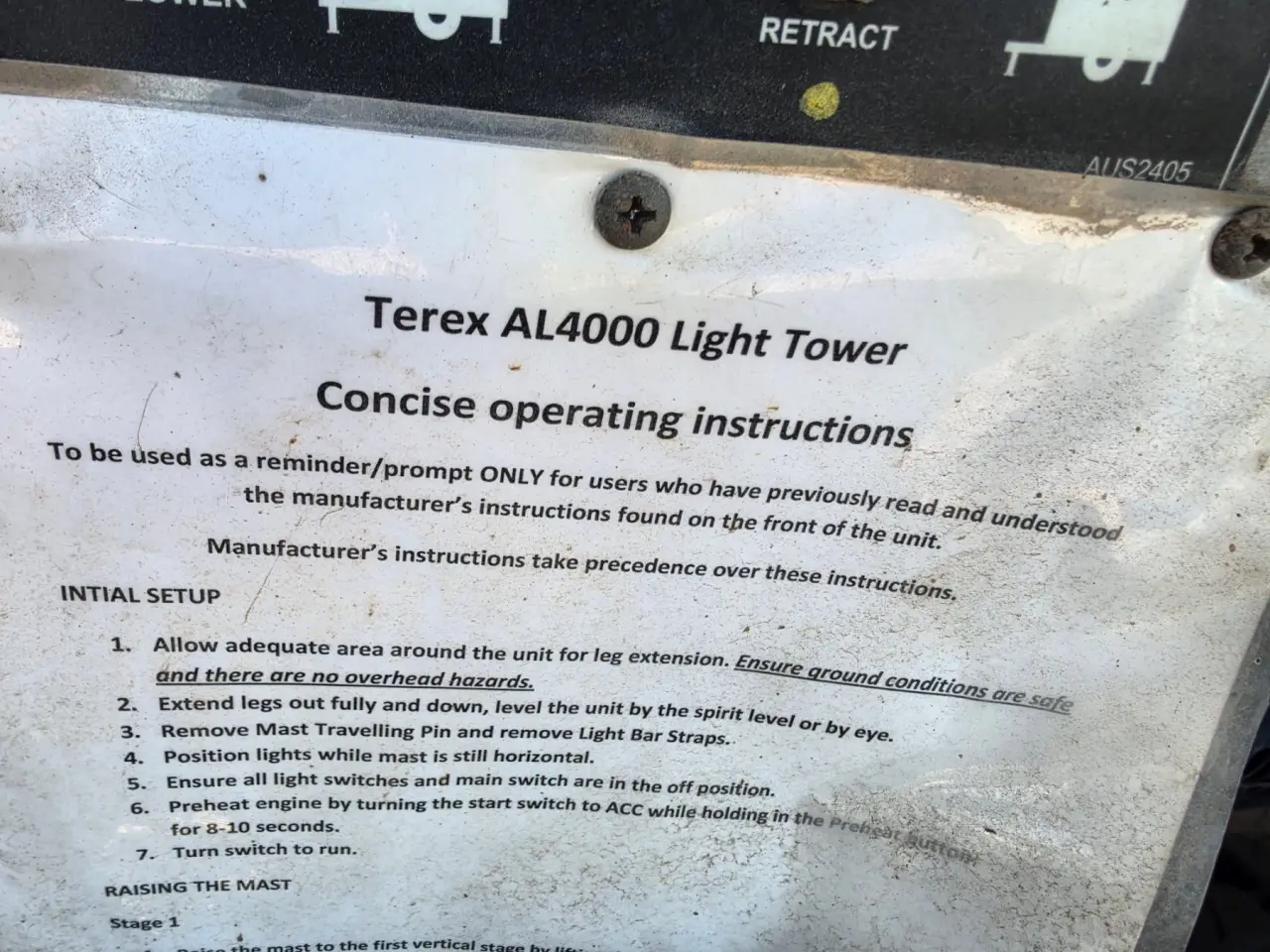 Terex AL4000 Light Tower Generator - photo 11