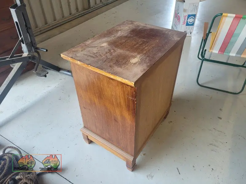 Small Antique Timber Cabinet - photo 4