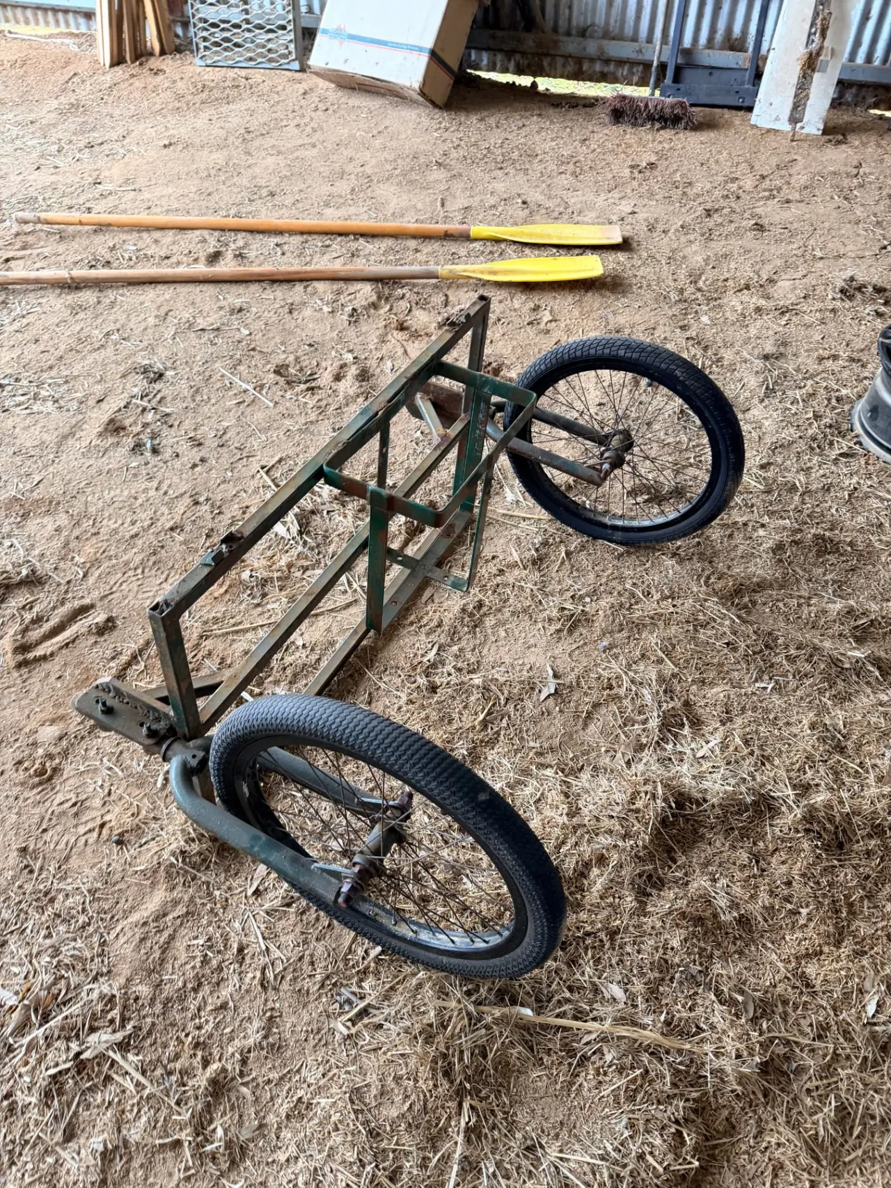 Homemade Chinese style Rickshaw cart towing frame - photo 2