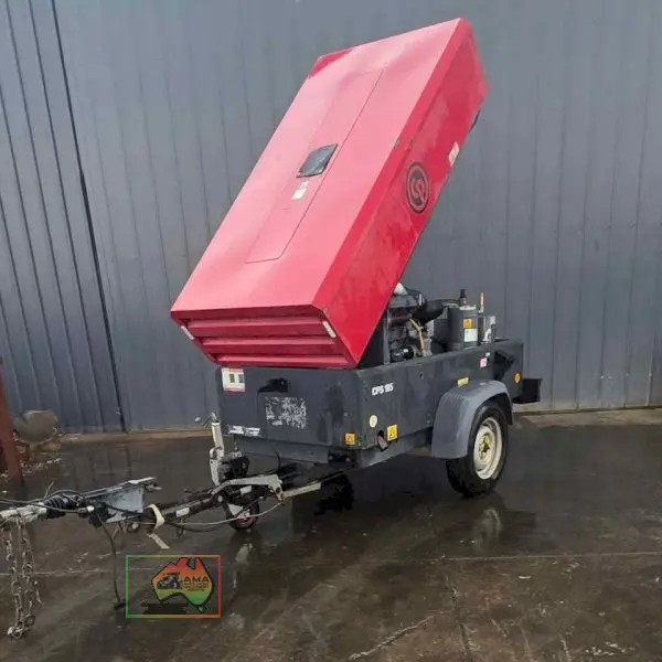 Chicago pneumatic CPS 185 Diesel Air Compressor Includes Blowgun + 20m 3/4″ Hose - photo 2