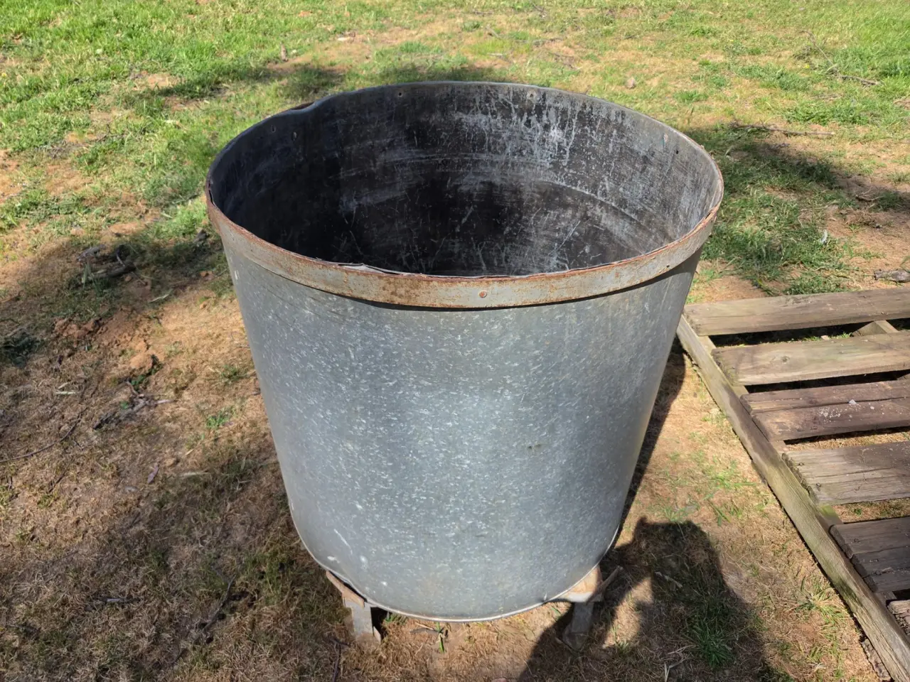 Used - Galv. Storage Tank with Tap