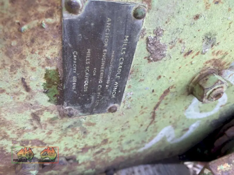 Mills Scaffold  Cradle Winch - photo 2