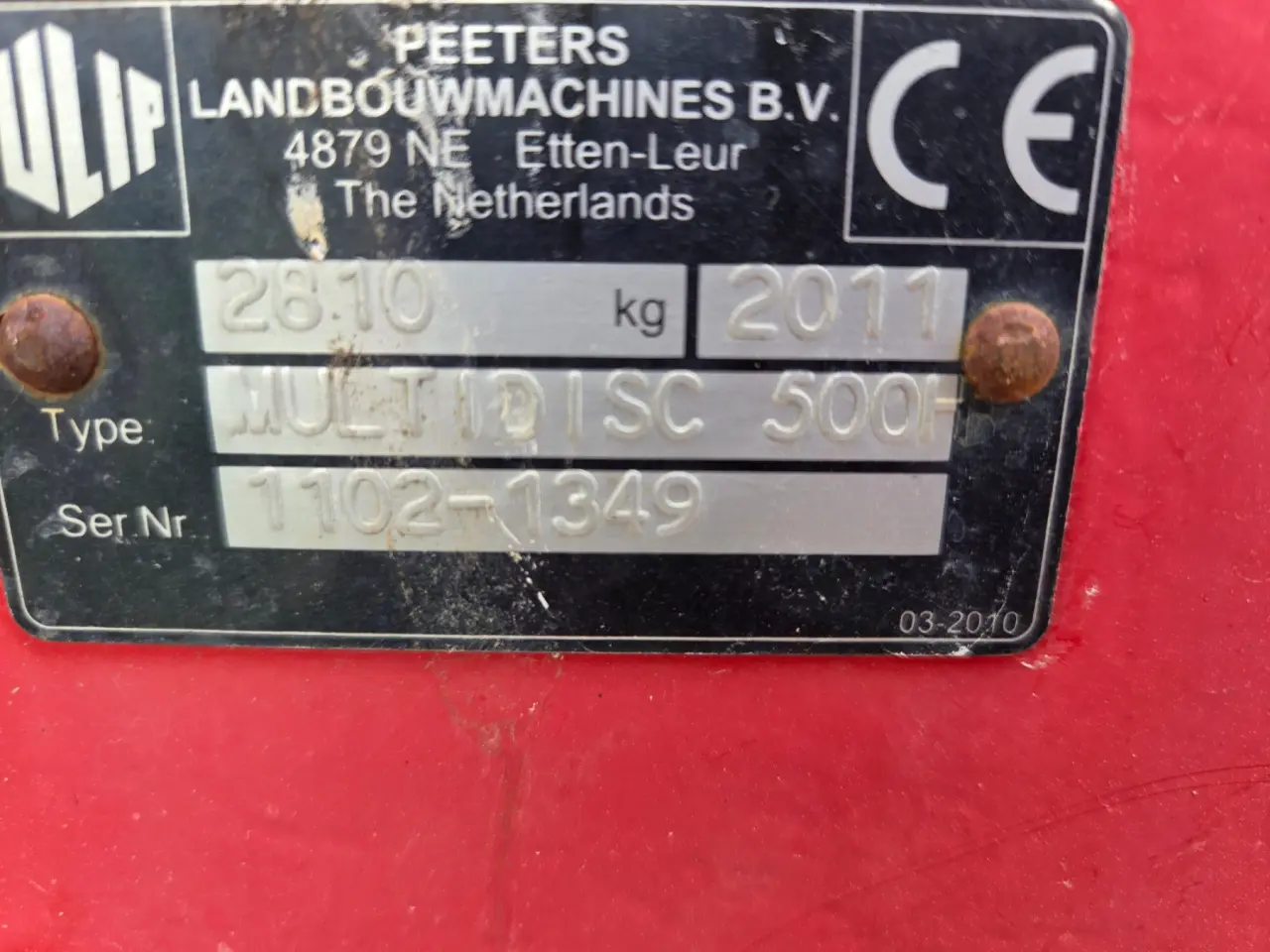 Used - 3pl Lely Tulip 500H Speed Discs - photo 8