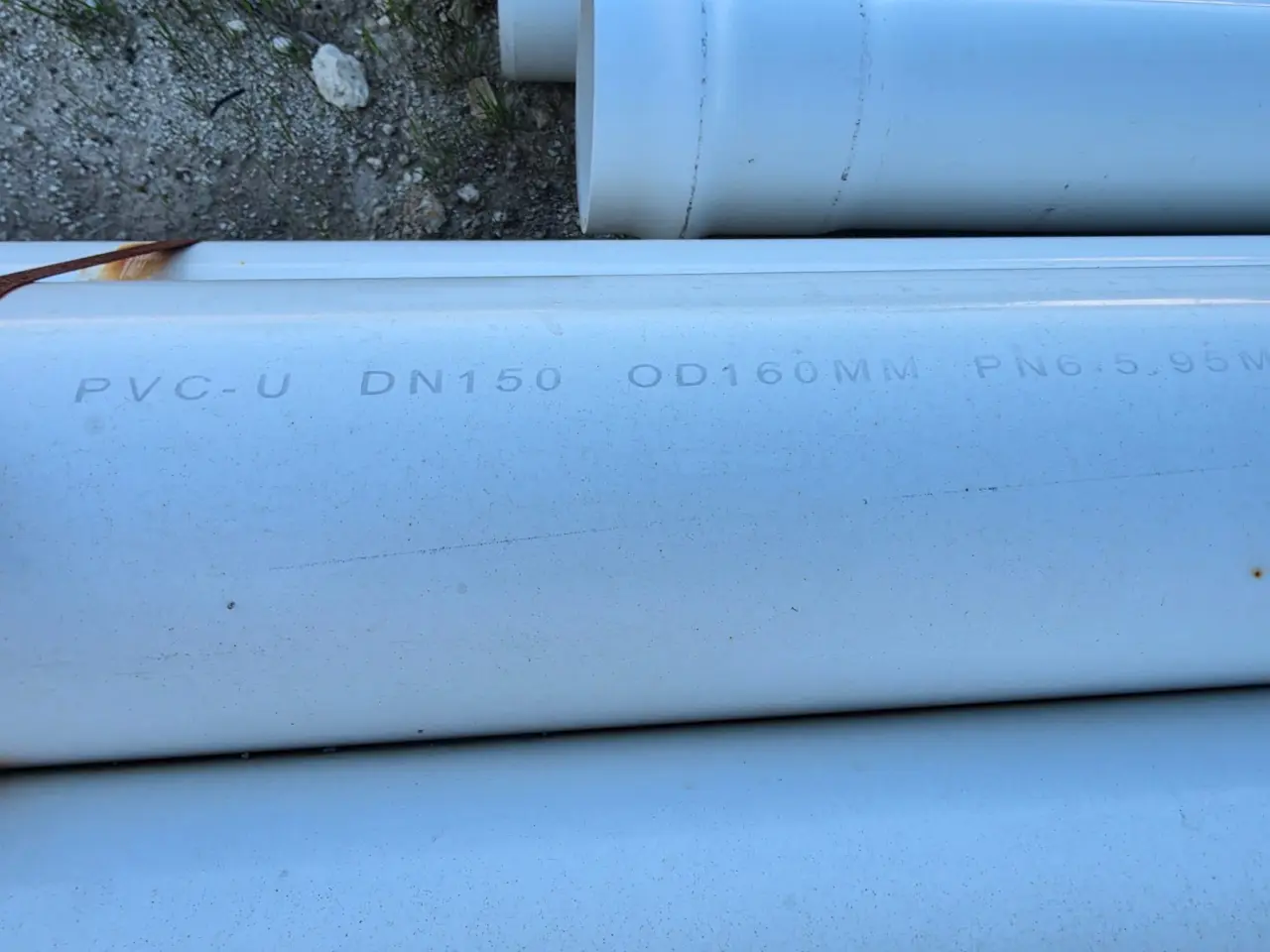 New DN-150 PN.6 PVC-U Pipe 5.95m lengths - photo 4