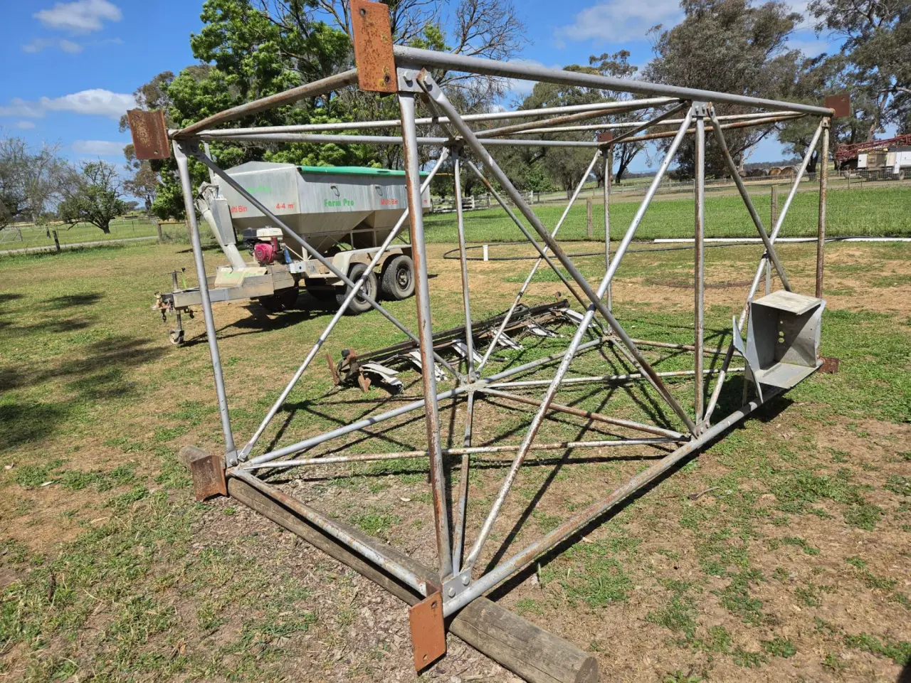Used - Solid Steel Tank Stand Frame - photo 2