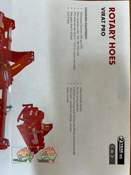 ( NEW )  - Maschio Virat rotary hoe 2 mt cut - photo 8