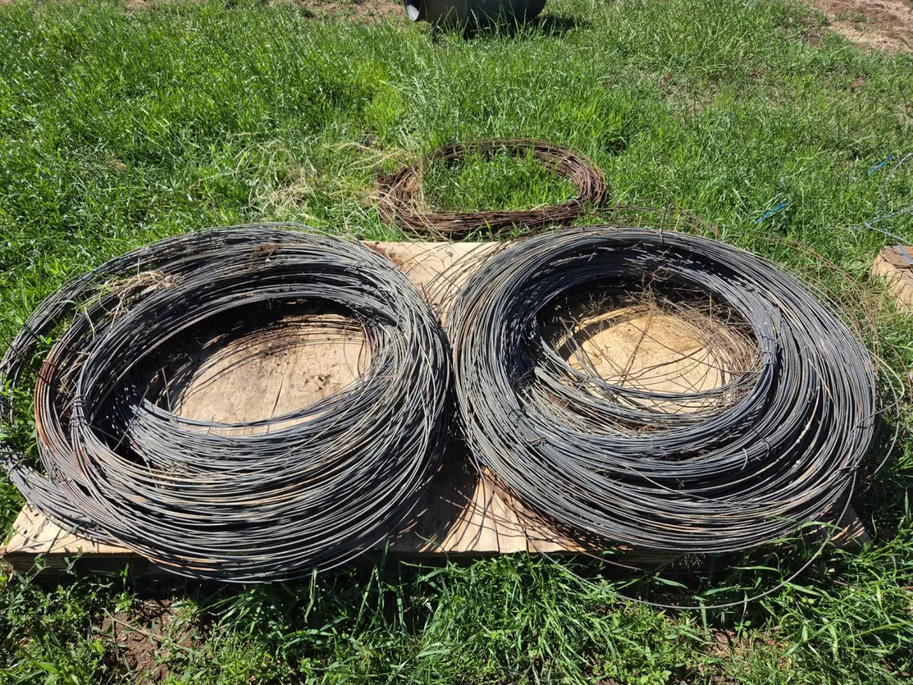 Used - Coils of Plain Fencing Wire - photo 1