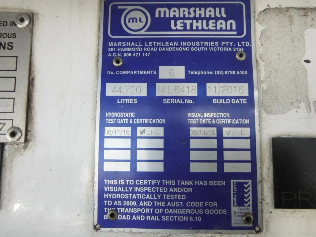 2016 Marshall Lethlean Tri-axle Tanker - photo 15
