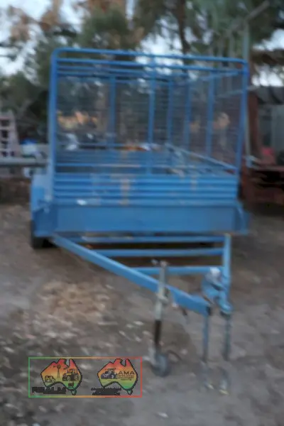 Tandem 12x6 trailer with stock crate - photo 2