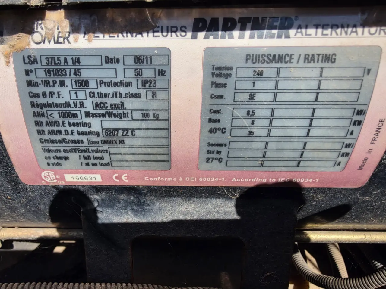 Terex AL4000 Light Tower Generator - photo 7