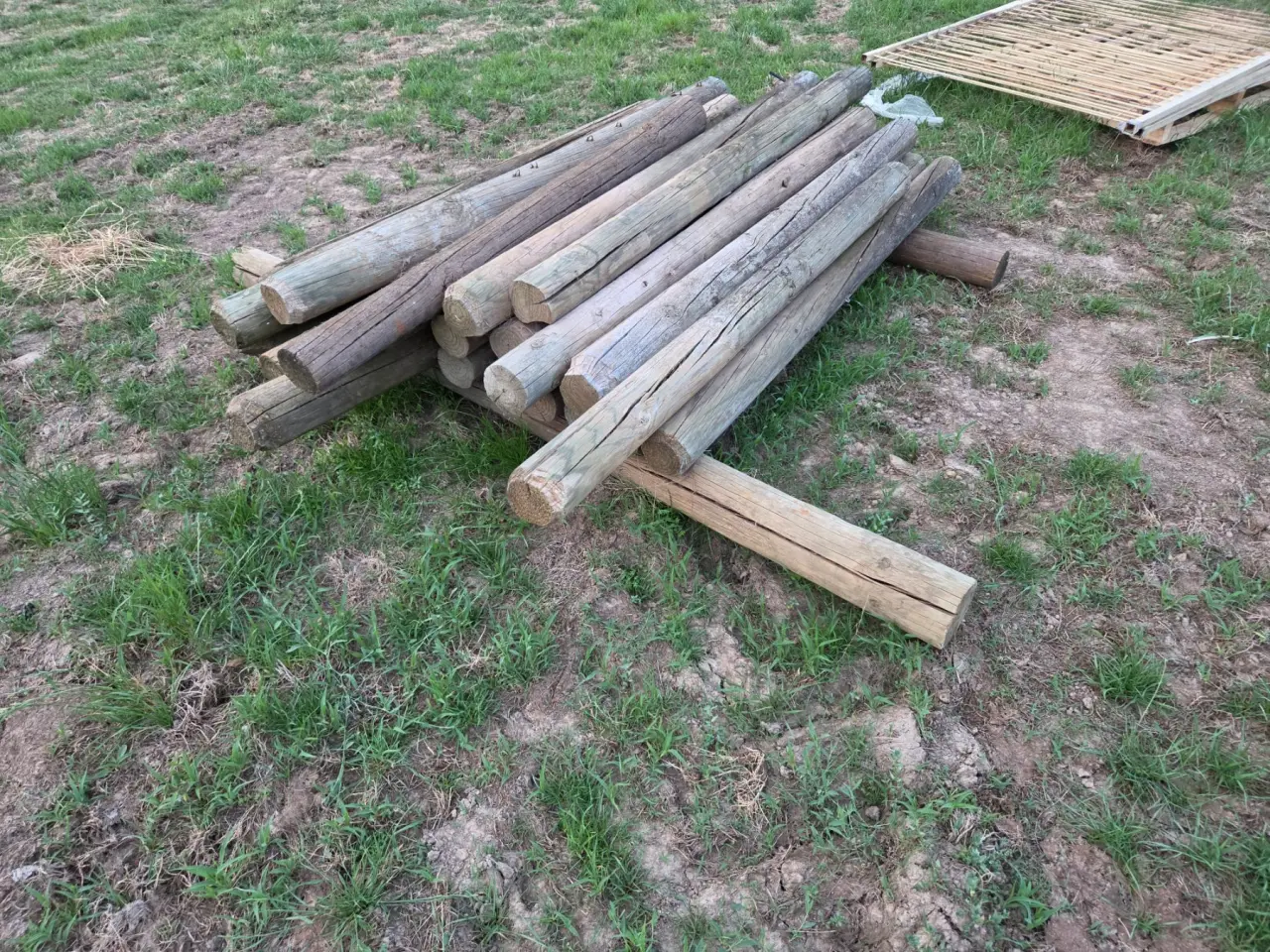Used - x Assorted Pine Posts - photo 2