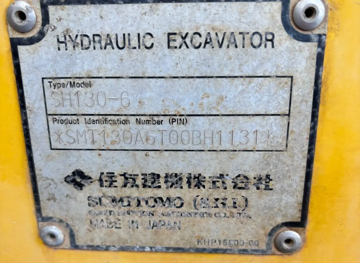 2016 Sumitomo SH130-6 ~ 6,300 Eng. Hrs ~ (VIN: SMT130A6T00BH1131) ~ includes Hyd. Rock Grab & 5 Buckets - photo 2