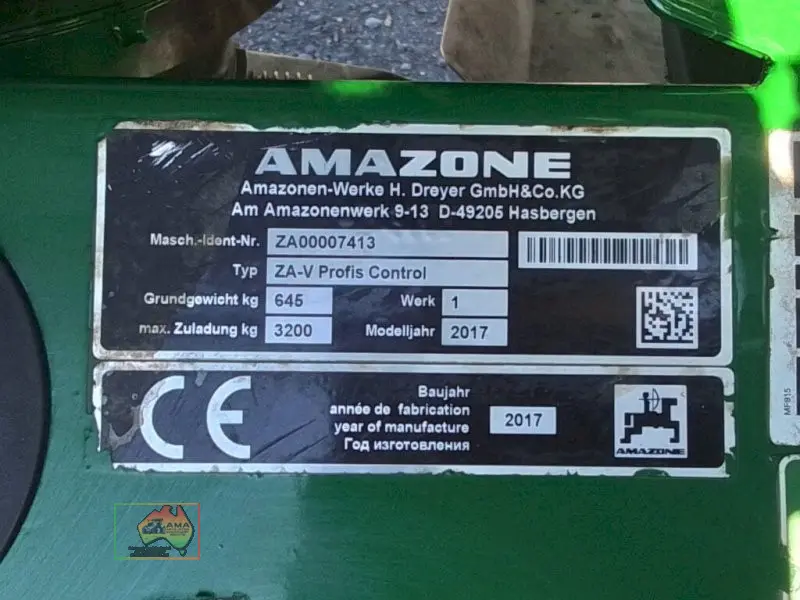 Amazone ZA-V 2600 3PL Super Spreader - photo 6