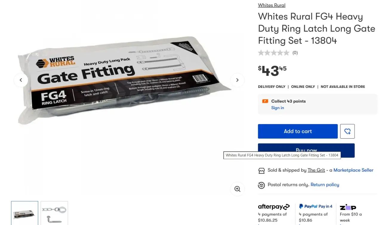 4 boxes (20 fittings) of brand new Whites Rural Gate Fitting kits - photo 3