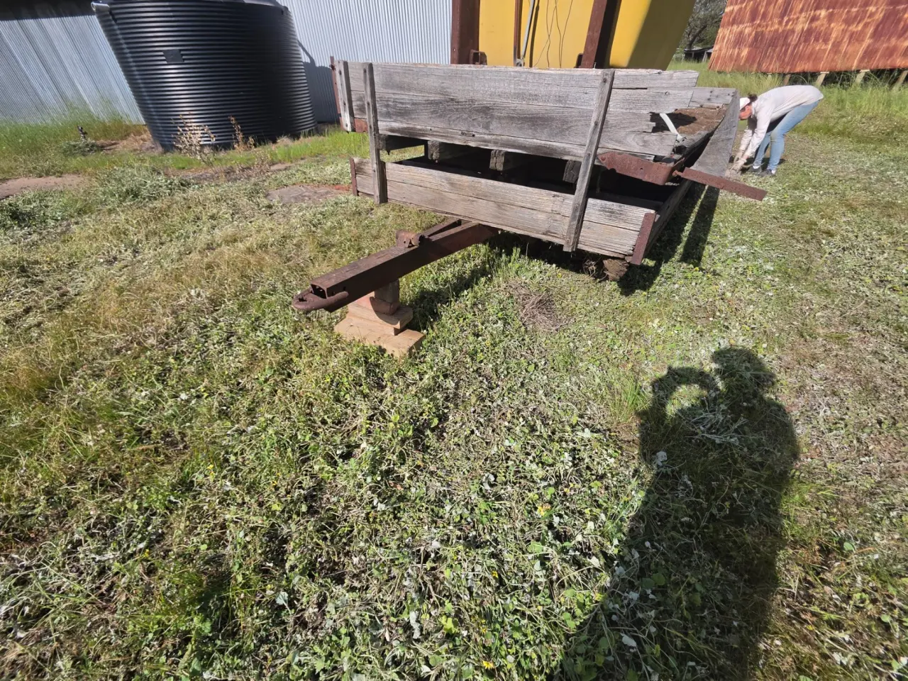 Used - Old Timber Farm Trailer - photo 2