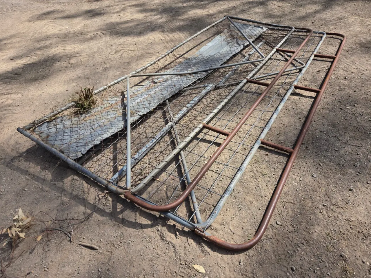 Used - 2x 12ft Steel Farm Gates - photo 1