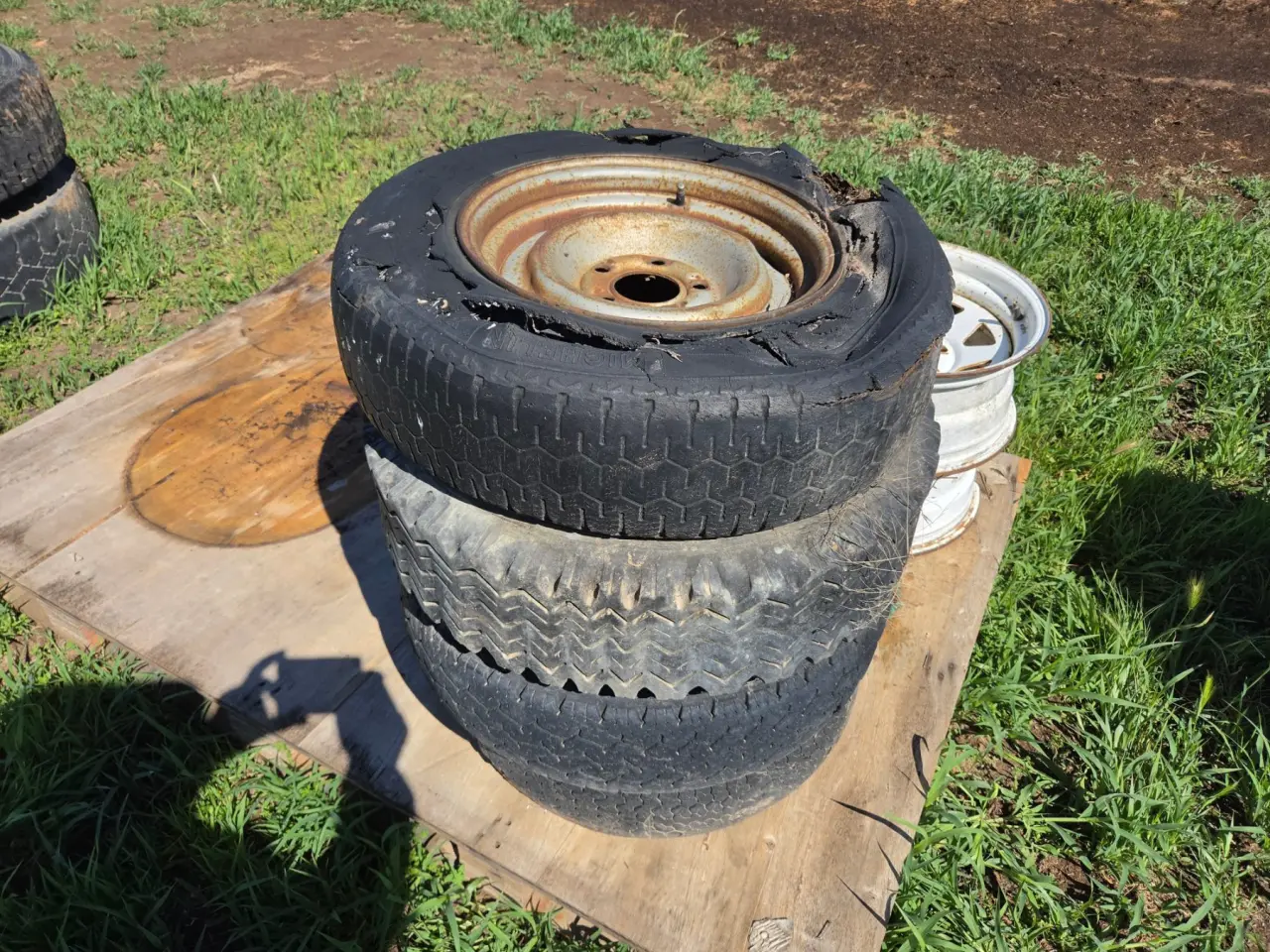 Used - 4x 14" Holden Trailer Rims - photo 1