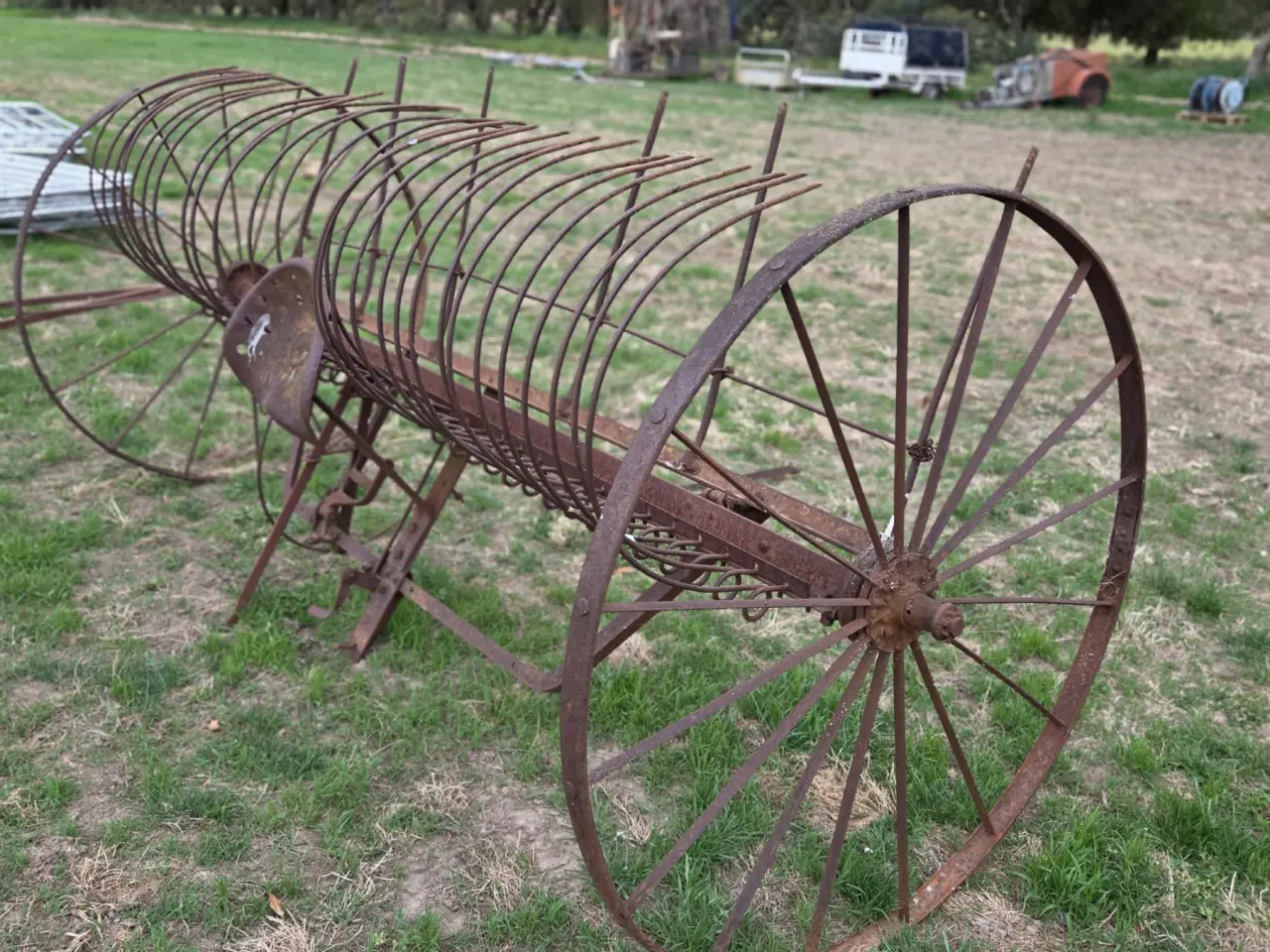 Used - Original Horse Drawn Stick Rake - photo 3