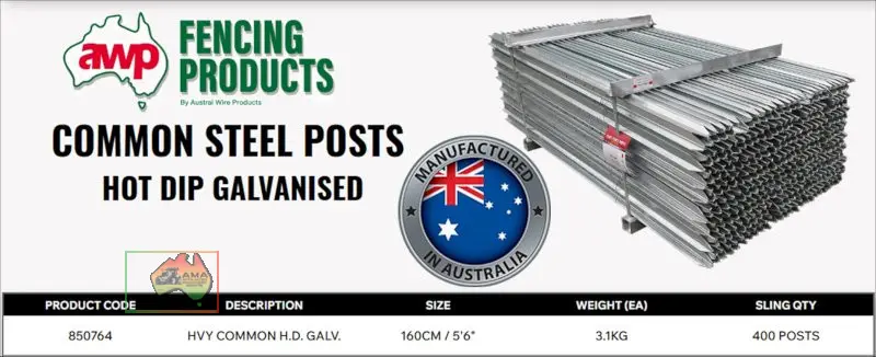 10x New Metalcorp Galv. Fence Posts - photo 2