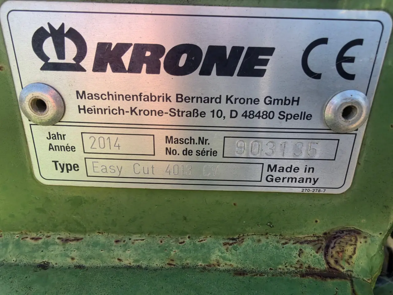 2014 Krone 4013 Easy Cut Mower Conditioner - photo 8