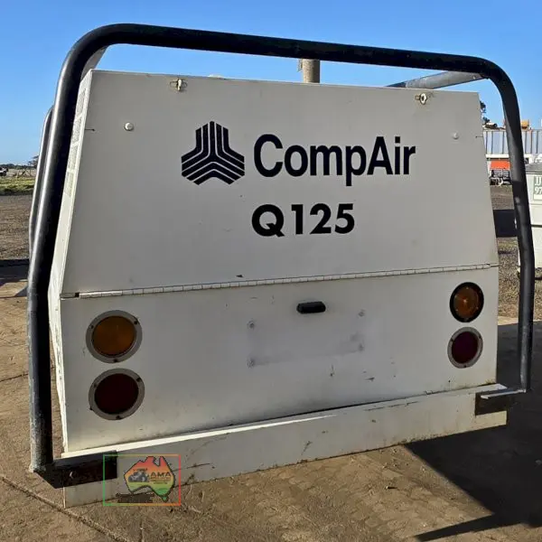 Compair Q125 125CFM Diesel Rotary Screw Compressor + Hose Reel & Blowgun - photo 4