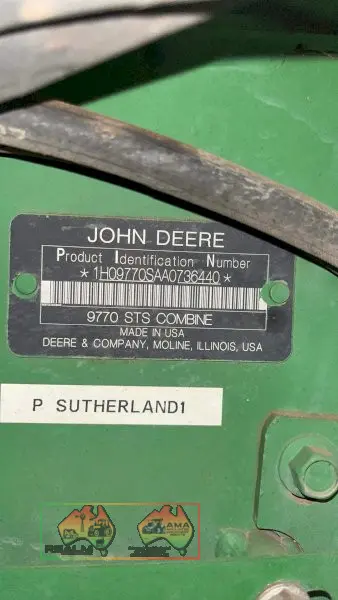 John Deere Header - 2010  model 9770 STS with 640D  front - photo 9