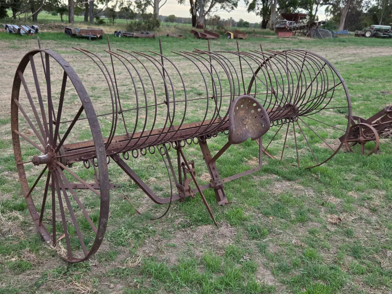 Used - Original Horse Drawn Stick Rake - photo 4