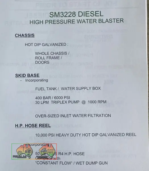 Diesel Powered High Pressure Water Blaster - photo 6