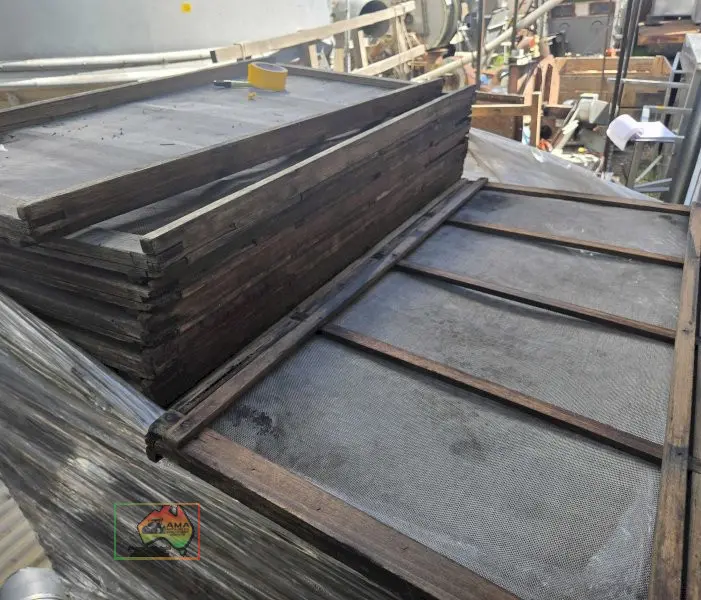 Grain / Rice Plansifter Screens - Timber Frames - Bulk Lot - photo 4