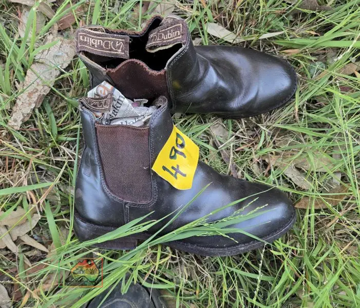 Pair of Size 4-1/2 Dublin Riding Boots & Helmet - photo 2