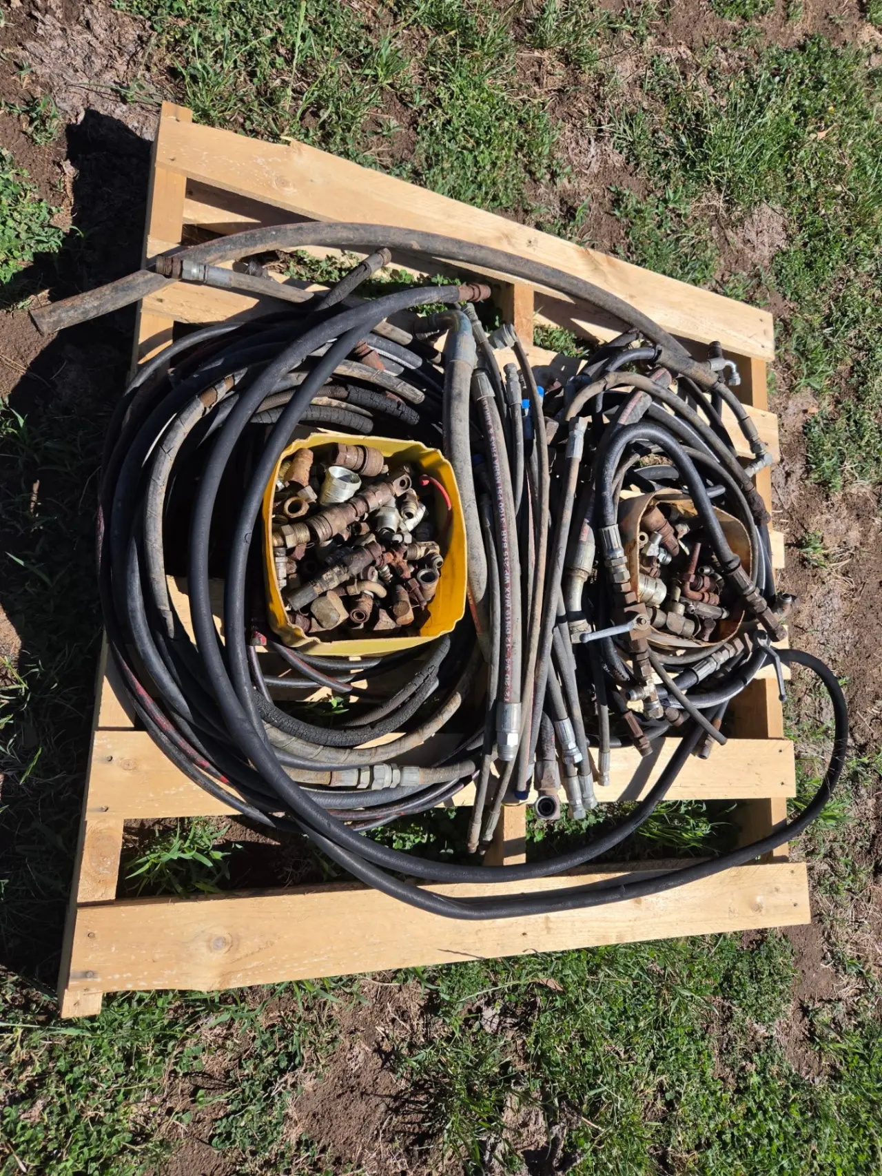 Used - Assorted Hyd. Hoses & Fittings - photo 1