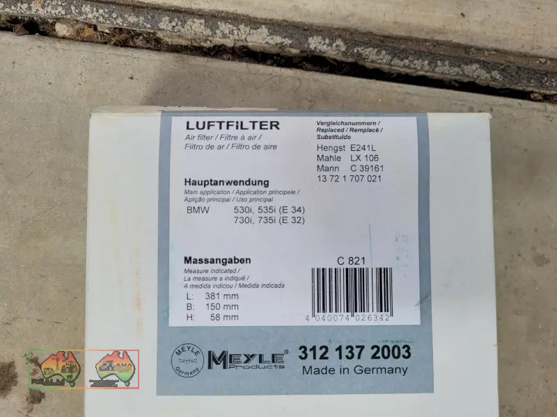 BMW Air Filter suit E32 & E34 - photo 2