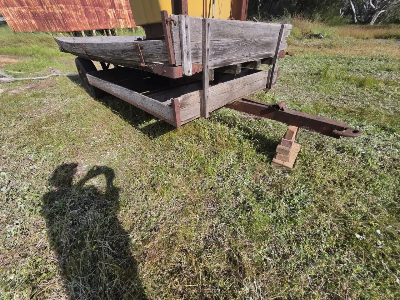 Used - Old Timber Farm Trailer - photo 1