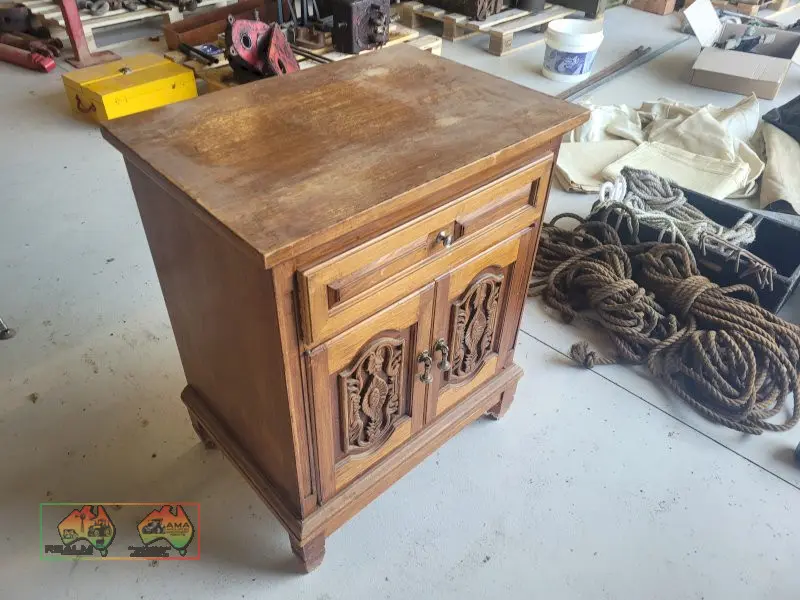 Small Antique Timber Cabinet - photo 1
