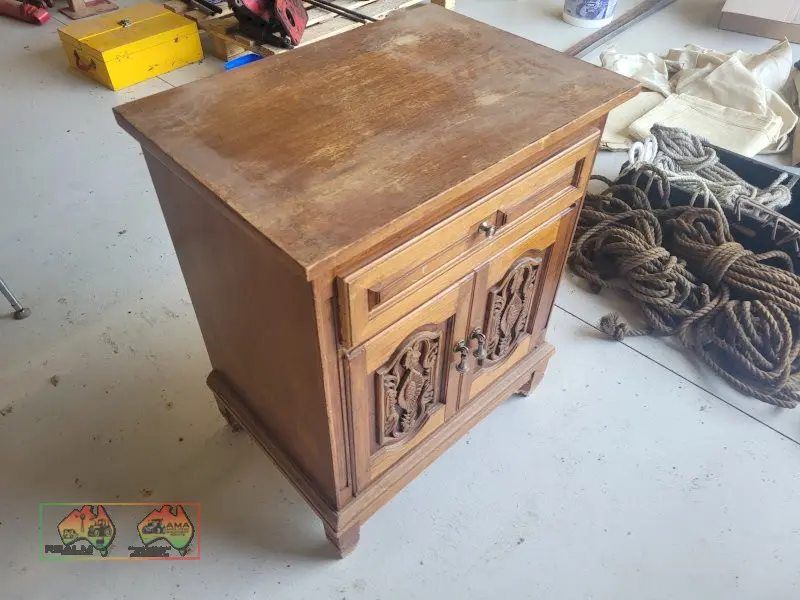 Small Antique Timber Cabinet - photo 2
