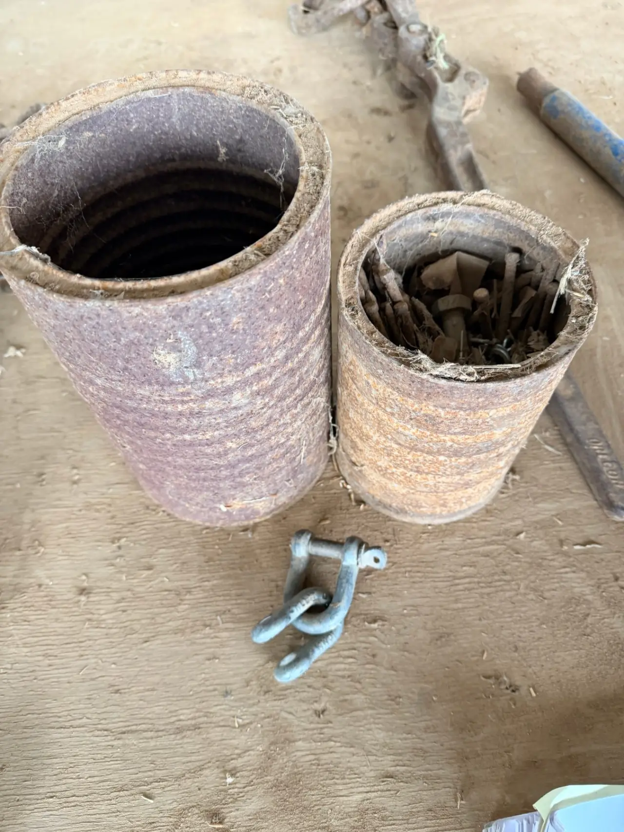 2 buckets of old nails, nuts, and bolts - photo 4